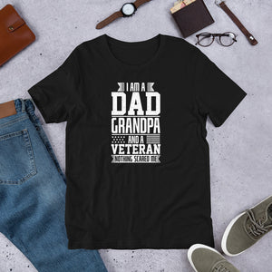 Short-Sleeve Men's Father's Day Veteran T-Shirt,Dad/Grandpa/Veteran Shirt - TCTCrafts