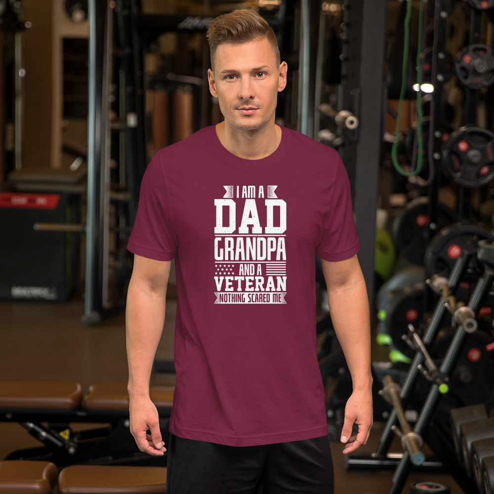 Short-Sleeve Men's Father's Day Veteran T-Shirt,Dad/Grandpa/Veteran Shirt Printful