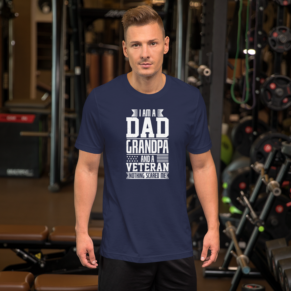Short-Sleeve Men's Father's Day Veteran T-Shirt,Dad/Grandpa/Veteran Shirt Printful