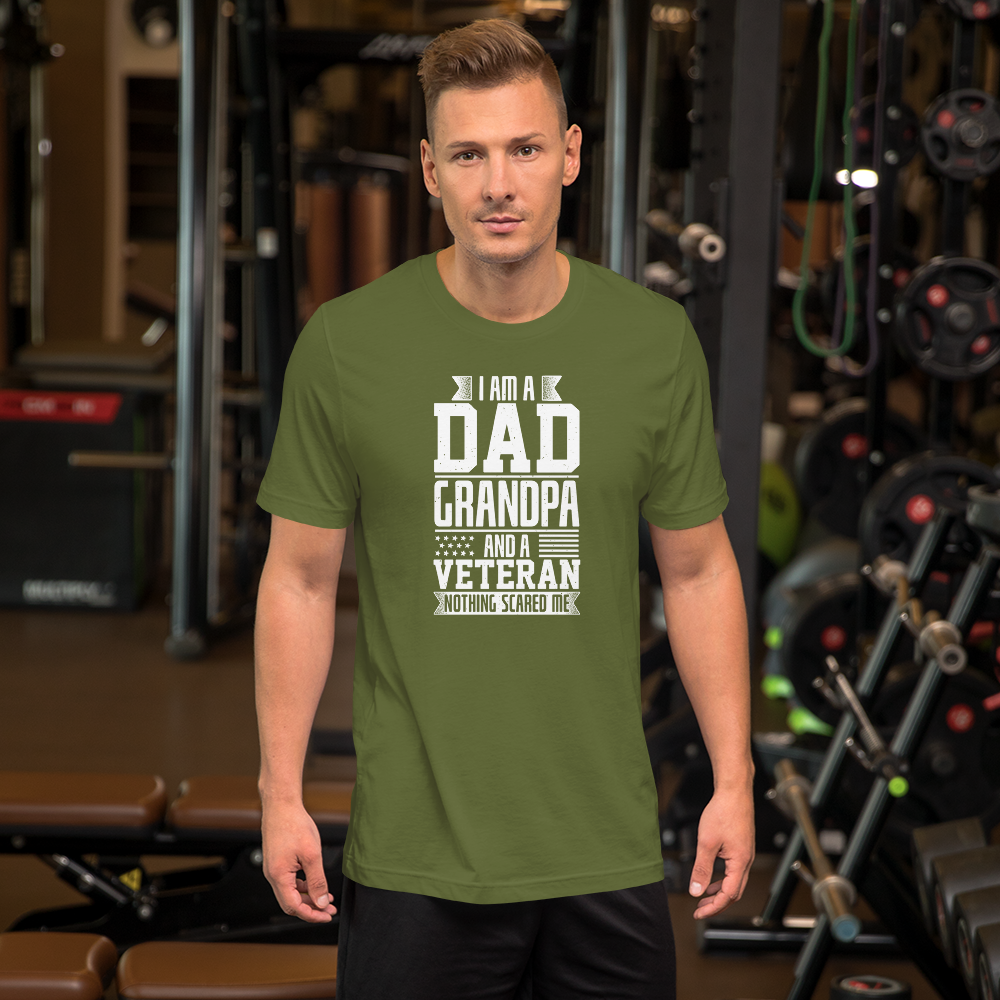 Short-Sleeve Men's Father's Day Veteran T-Shirt,Dad/Grandpa/Veteran Shirt Printful