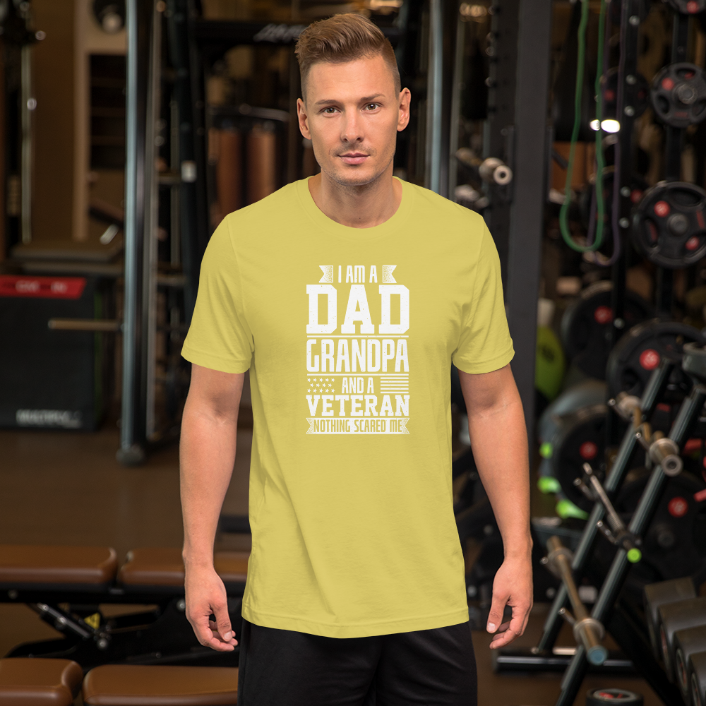 Short-Sleeve Men's Father's Day Veteran T-Shirt,Dad/Grandpa/Veteran Shirt Printful