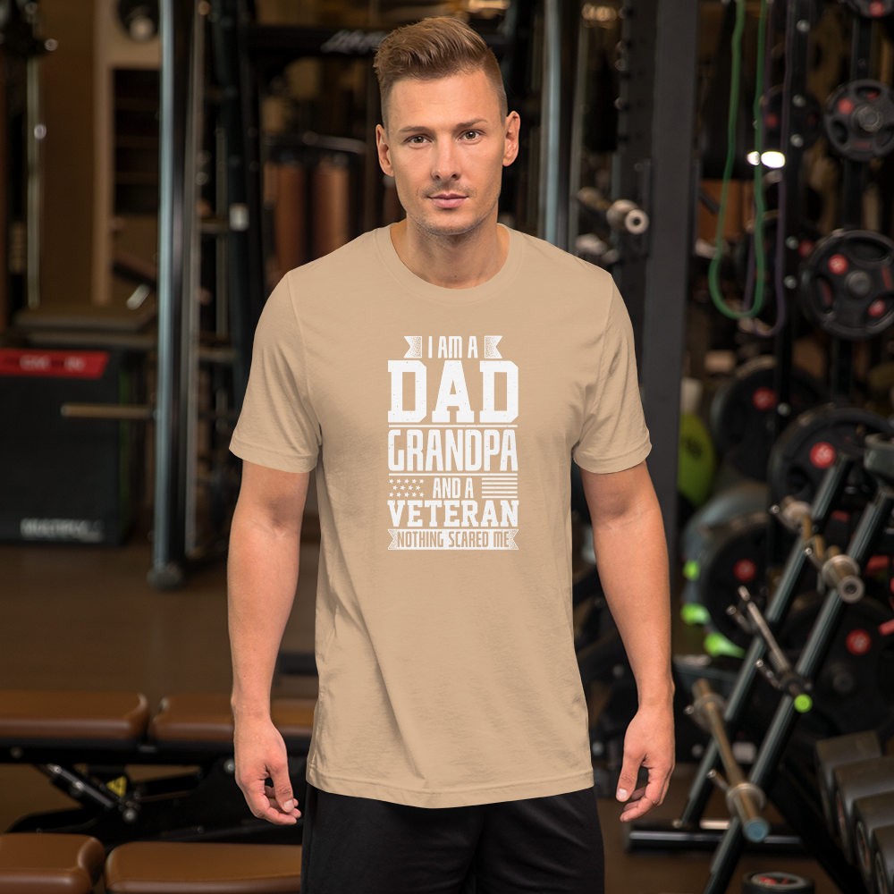 Short-Sleeve Men's Father's Day Veteran T-Shirt,Dad/Grandpa/Veteran Shirt Printful
