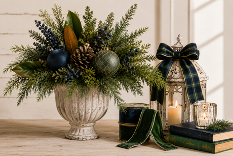 Blue-Green-Burgundy-Christmas-Decor TCTCrafts