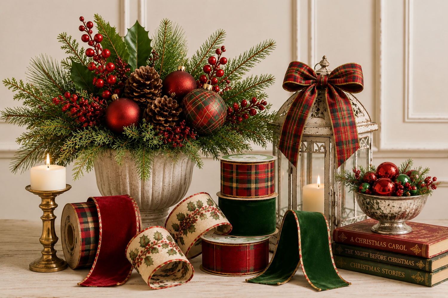 Traditional-Red-Green-Christmas-Decor TCTCrafts