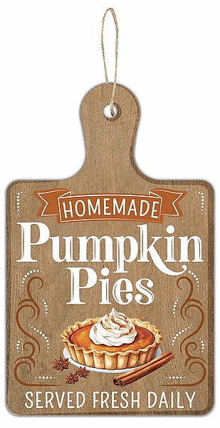 Homemade Pumpkin Pies Sign | Rustic Cutting Board Decor | 12" Fall Kitchen Sign-AP7466 Craig Bachman