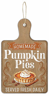 Homemade Pumpkin Pies Sign | Rustic Cutting Board Decor | 12" Fall Kitchen Sign-AP7466 Craig Bachman