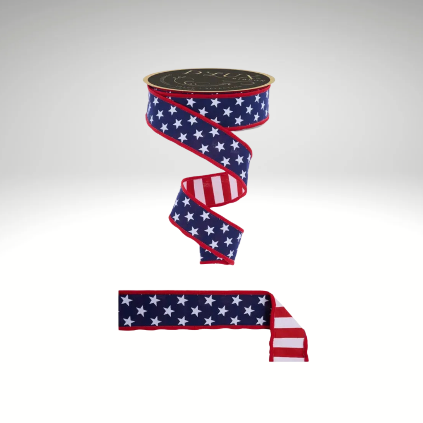 D'Lux Patriotic Wired Ribbon 1.5 Inch-LX311419