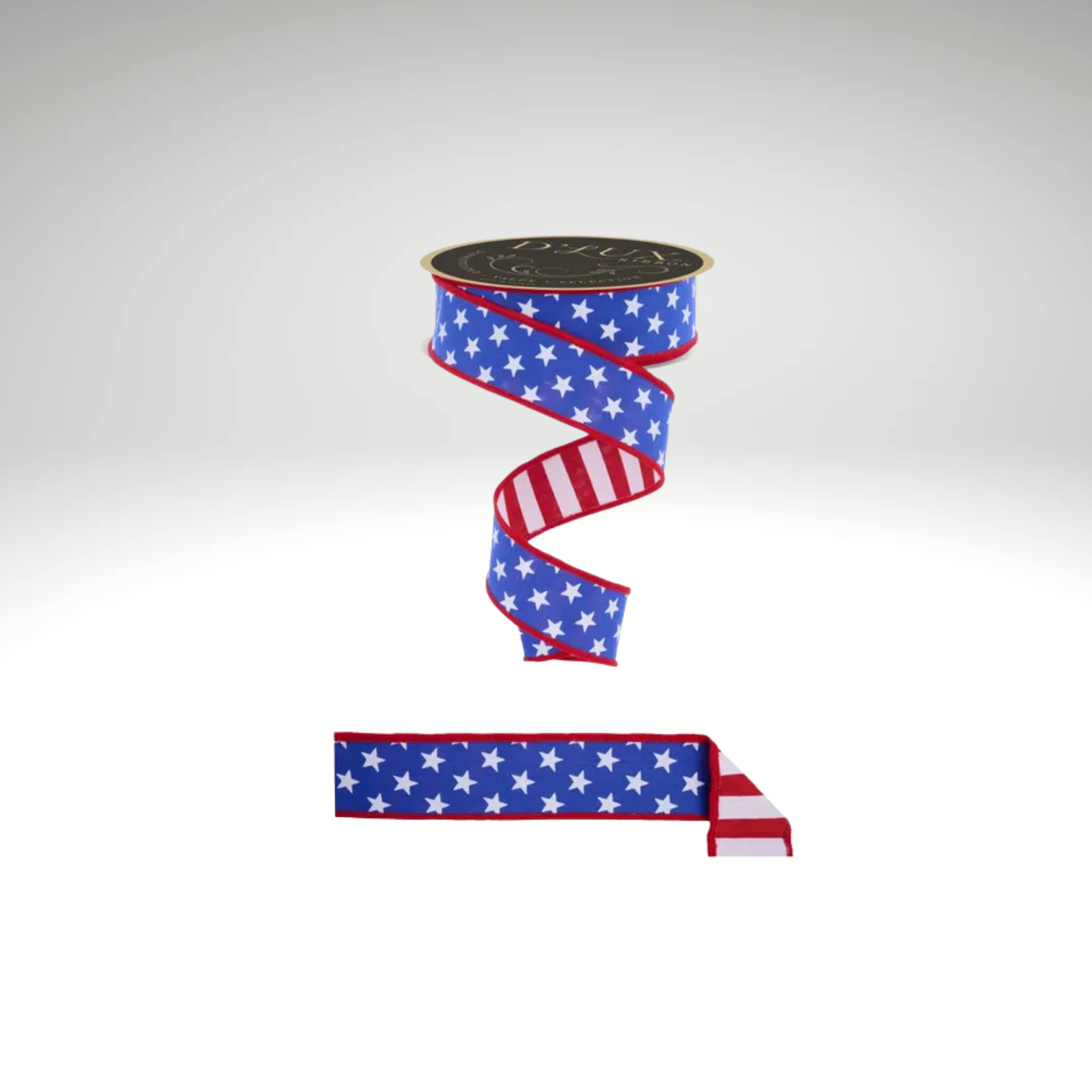 D'Lux Patriotic Wired Ribbon 1.5 Inch-LX311425