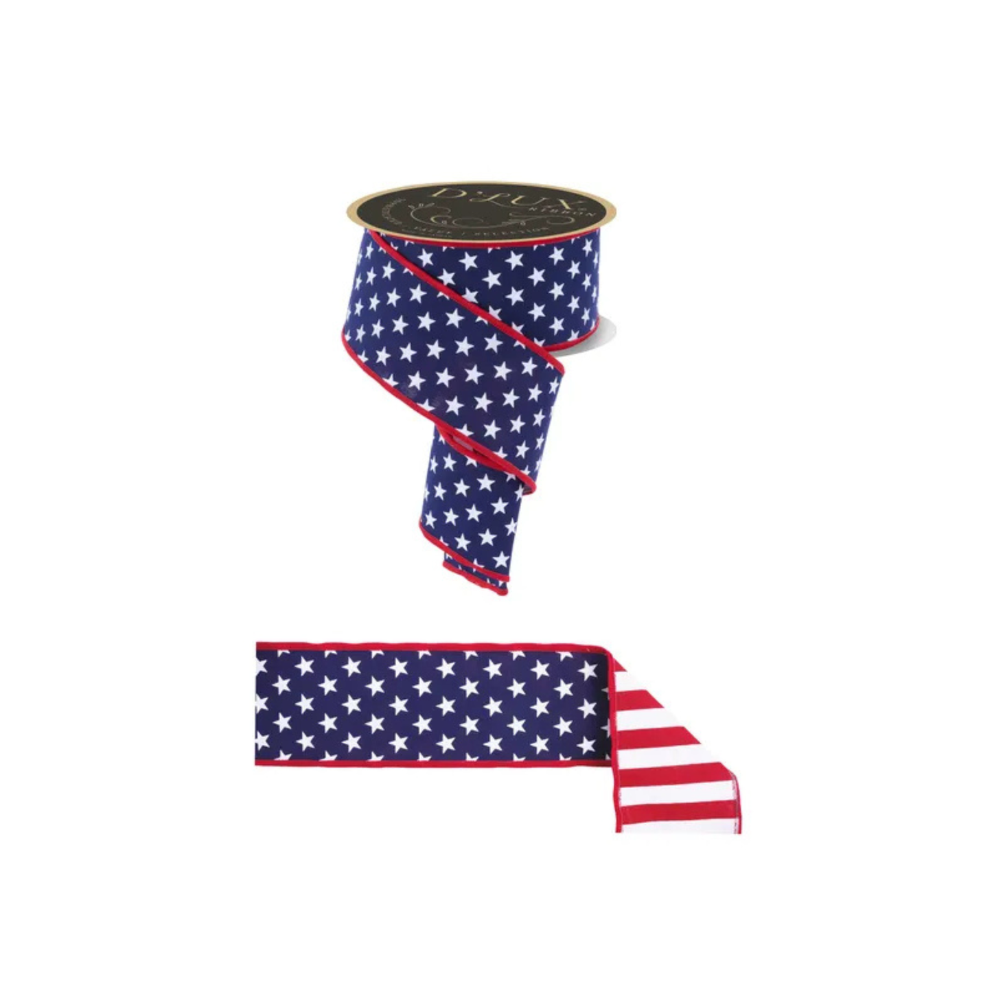 D'Lux Patriotic Wired Ribbon 2.5 Inch-LX311519
