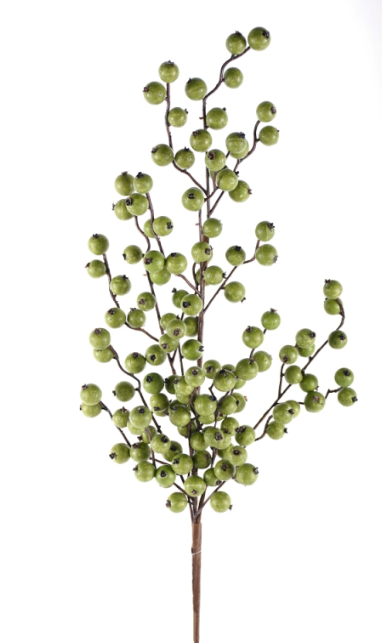 29" Artificial Green Crabapple Spray – Faux Berry Stem-128398 Direct Export