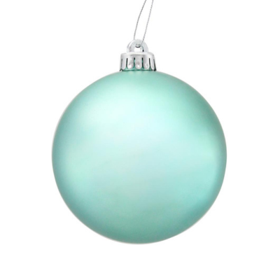 Gorgeous Matte Lt. Turquoise Christmas Tree Ball Ornament - 150mm-XH1007HE