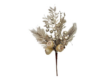 Load image into Gallery viewer, 15&quot; WP Pine Berry Pick in Pearl White or Champagne - Timeless Holiday Decor