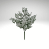 18" Artificial Snowy Eucalyptus Bush – Frosted Winter Greenery Pick for Holiday Arrangements-85284 Golden Bell
