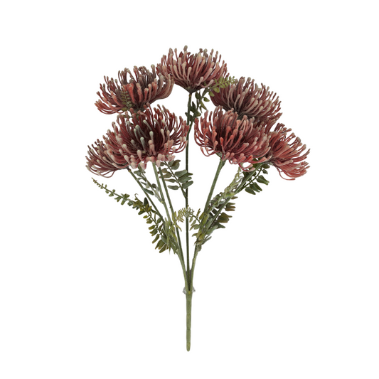 19" Artificial Mauve Protea Bush – Fall Faux Floral Stems-85319-MV Golden Bell