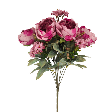 23" Mauve Peony Bush – 10 Faux Stems for Bouquets & Arrangements-85323-MV Golden Bell