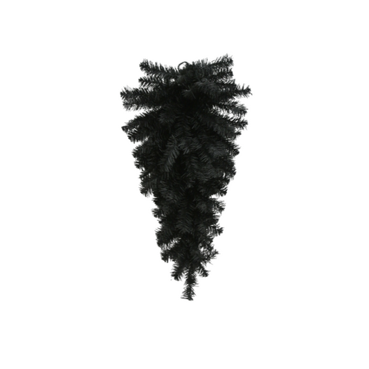 24" Black Teardrop Swag - Artificial Halloween Greenery-82298-BK Golden Bell