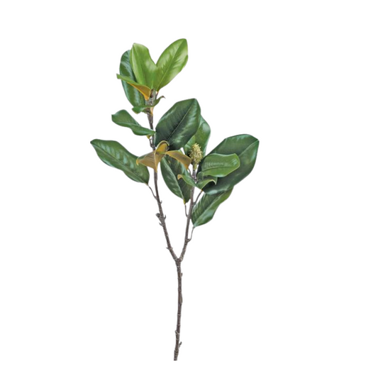 37" Artificial Magnolia Leaf Spray | Realistic Southern Greenery Branches-FL6327 Select Artificials