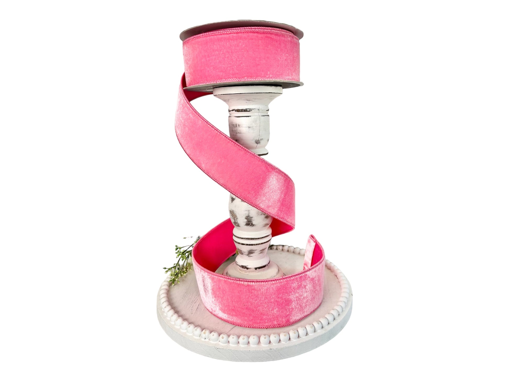 2.5"x10yd Farrisilk Bubble Gum Pink Velvet Wired Ribbon - Luxurious Craft & Decor Accent-RG803-74 Farrisilk