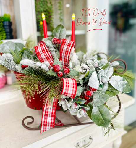 Digital Download: DIY Christmas Sleigh Tutorial | PDF + Video Link | DIY Craft Tutorial TCT Crafts