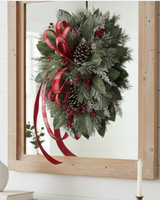 Christmas Holiday Swag 32 Inch Door Decor TCT Crafts