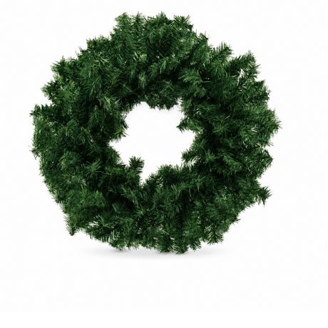 20" Canadian Pine Wreath – Artificial Evergreen Christmas Wreath Base | 220 Tips (VW020) Sims Pottery