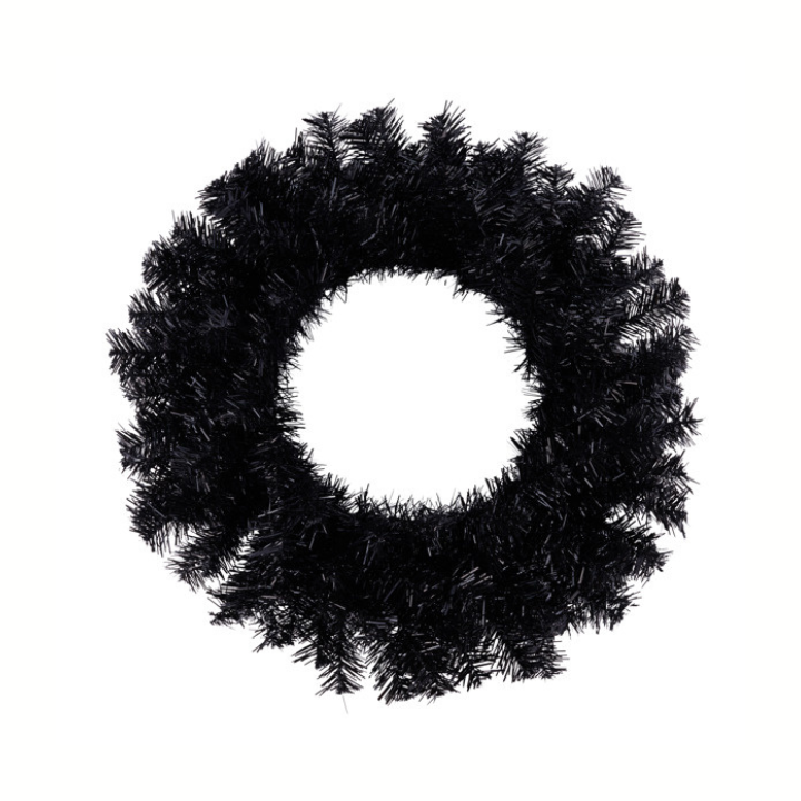 20" Black Metallic Wreath Form | 135 Tip Halloween & Gothic Wreath Base-XX964702 Craig Bachman