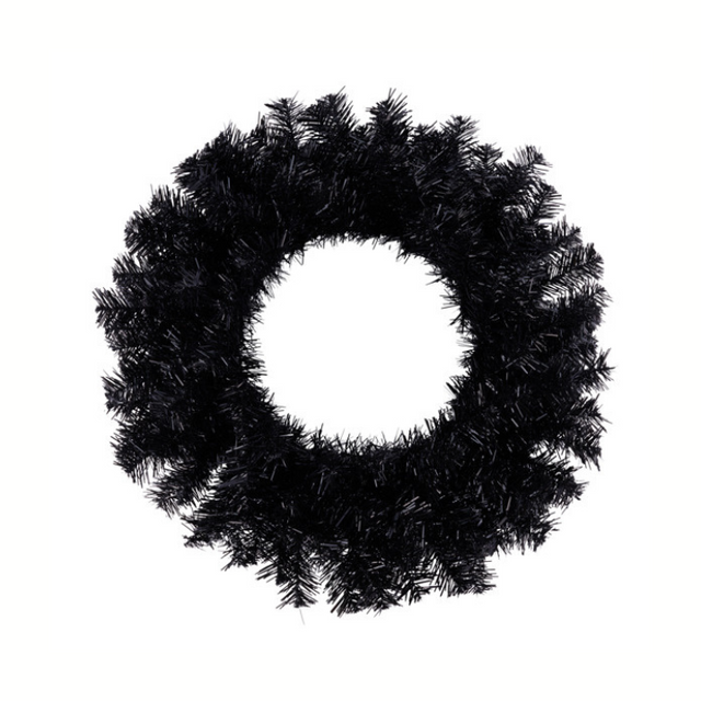 20" Black Metallic Wreath Form | 135 Tip Halloween & Gothic Wreath Base-XX964702 Craig Bachman