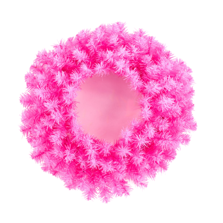 20" Pink Pine Wreath Base – Hot Pink Artificial Form for Valentine’s Day & DIY Door Wreaths-XX962122 Craig Bachman