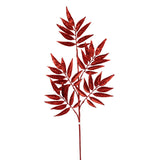 31.5" Glitter Leaf Spray | Elegant Floral Pick | Choose from Emerald Green, Midnight Blue, or Red