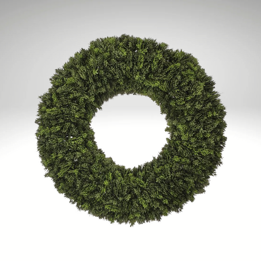 22" UV Treated Soft Touch Cedar Wreath – Artificial Greenery Wreath for Indoor & Outdoor Decor-MTX76990 Regency
