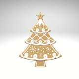 Metal Gingerbread Tree Sign – 12.5" Embossed Christmas Decor with Icing Details-MD1661H6 Craig Bachman
