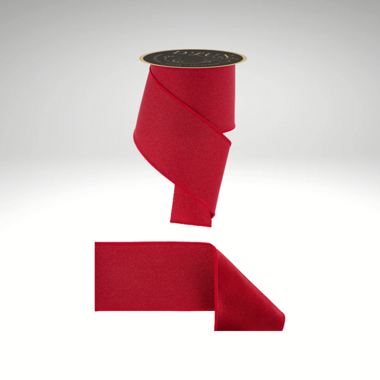 D’Lux 4" Red Glitter Wired Ribbon – Fine Sparkle Fused Fabric Ribbon for Christmas-LX301324 Craig Bachman