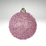 Pale Pink Glitter Christmas Ornament | 120MM Sequin Shatterproof Ball-XY8816AY Craig Bachman