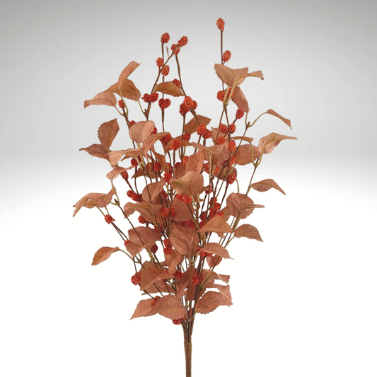 21" Fall Birch Leaf & Berry Spray for Wreaths & Centerpieces-40373 Golden Bell