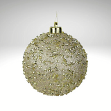 Champagne Gold Glitter Christmas Ornament | 120MM Sequin Shatterproof Ball-XY8816N5 Craig Bachman