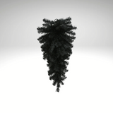 24" Black Teardrop Swag - Artificial Halloween Greenery-82298-BK Golden Bell