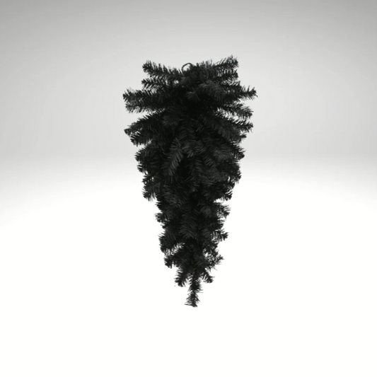 24" Black Teardrop Swag - Artificial Halloween Greenery-82298-BK Golden Bell