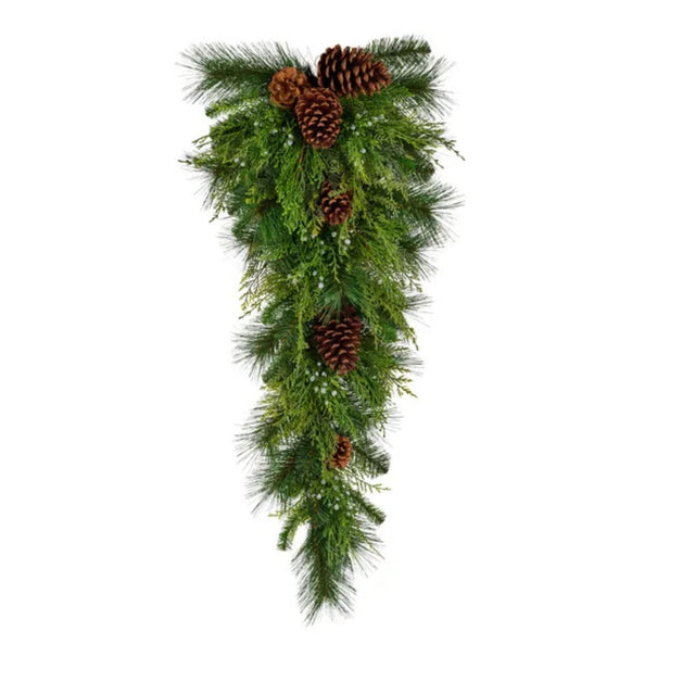 Mixed Pine Teardrop Swag 35 Inch Christmas Decor-XX8697 Craig Bachman