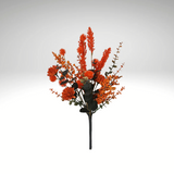 19" Artificial Fall Mum and Berry Bush – Autumn Floral Pick-65175-OR Golden Bell