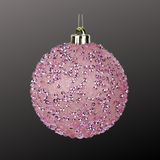 Pale Pink Glitter Christmas Ornament | 120MM Sequin Shatterproof Ball-XY8816AY Craig Bachman