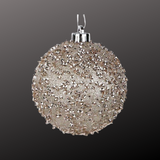 Taupe Glitter Christmas Ornament | 120MM Sequin Shatterproof Ball-XY8816CF Craig Bachman