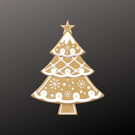 Metal Gingerbread Tree Sign – 12.5" Embossed Christmas Decor with Icing Details-MD1661H6 Craig Bachman