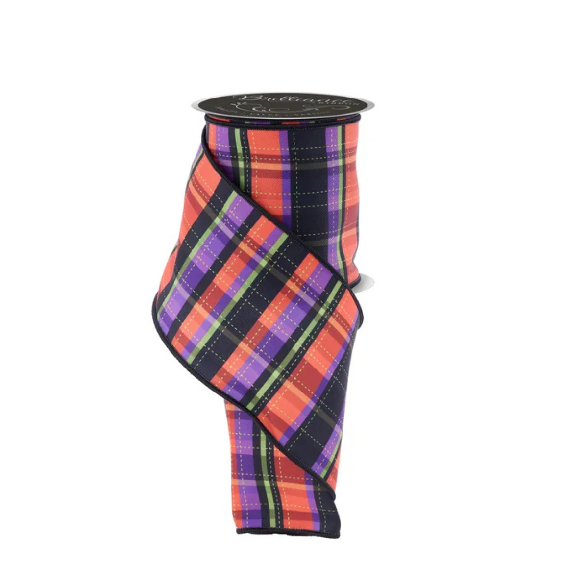 Halloween Plaid Ribbon 4 Inch x 10 Yards-LSW1295YR Craig Bachman