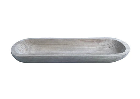 Paulownia Wood Tray | Natural Wood Oval Base | 19.5" Tray-AW9844 Craig Bachman