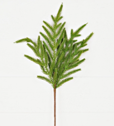 18" Artificial Norfolk Pine Spray – Soft Touch Evergreen Stem for Christmas Decor & Crafts-510706 Impressive Enterprises, Inc.