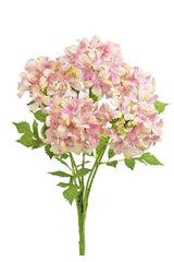 19" Pink & Lavender Artificial Hydrangea Bush – Faux Floral for Weddings & Home Décor (5640-PLAV)
