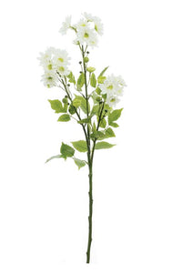 23" Artificial Aster Daisy Spray in White - Lifelike Floral Decor - Artificial Flowers for Arrangements  (5672-W)