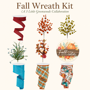 Fall Wreath Kit — 3 Little Greenwoods Collaboration-ARB101-KIT TCT Crafts Designs & Decor