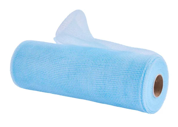 Light Blue Deco Mesh 10 Inch x 10 Yard for Wreaths, Bows and Craft Projects Craig Bachman