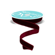 7/8"x10yd Burgundy Velvet Wired Ribbon – Satin Backing & Wired Edge-RGE765805 Craig Bachman